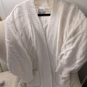 Abercrombie Cable Cardigan, Cream